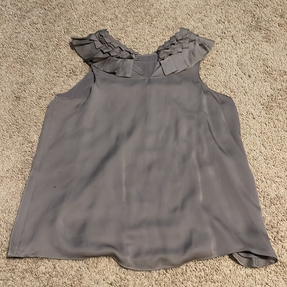 Club Monaco textured collar blouse in a purple/grey - Picture 5 of 5